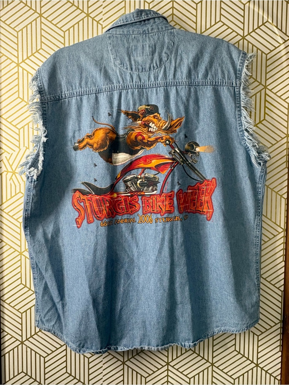 Sturgis Bike Week 2006 Sleeveless Graphic Shirt Lg